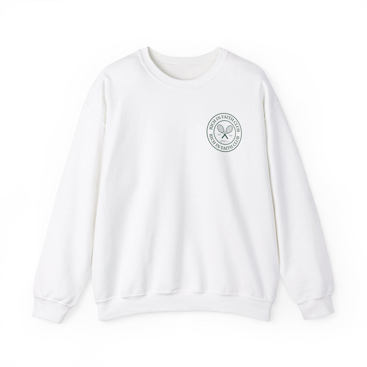 Rich in Faith Logo Crewneck