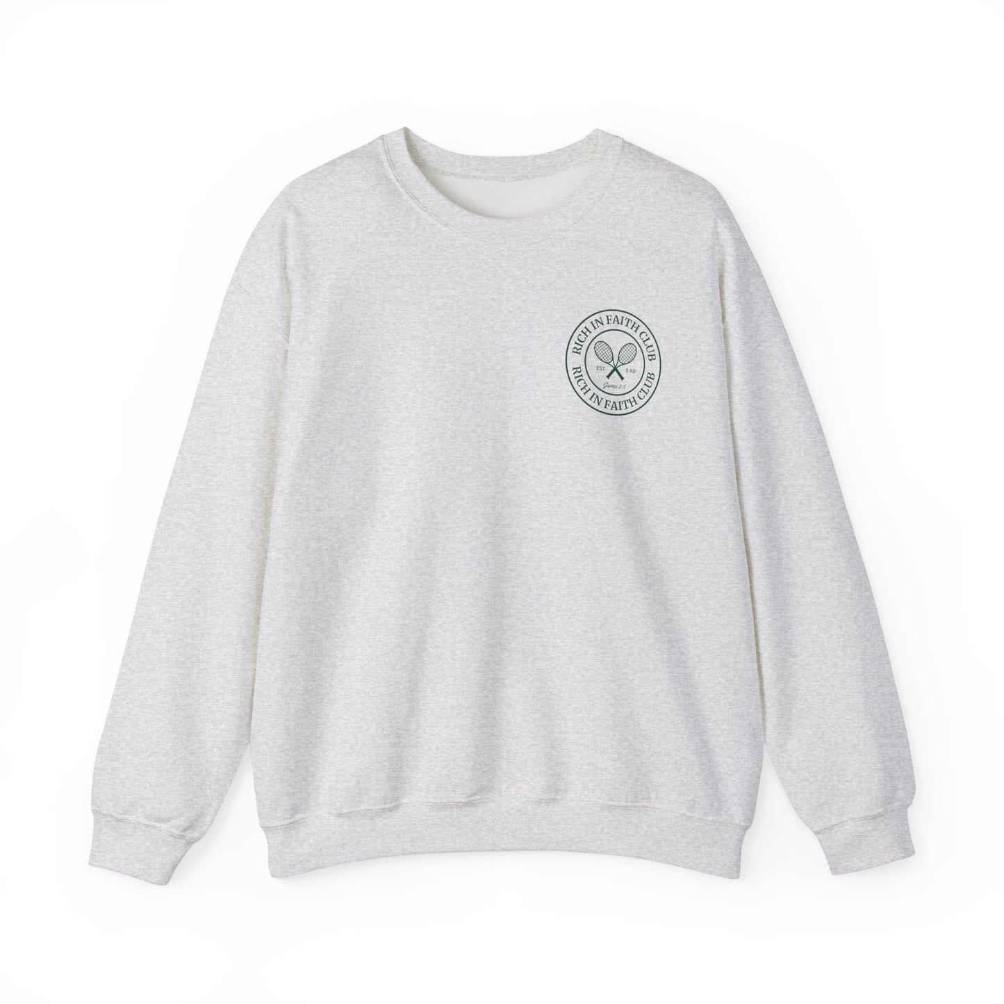 Rich in Faith Logo Crewneck