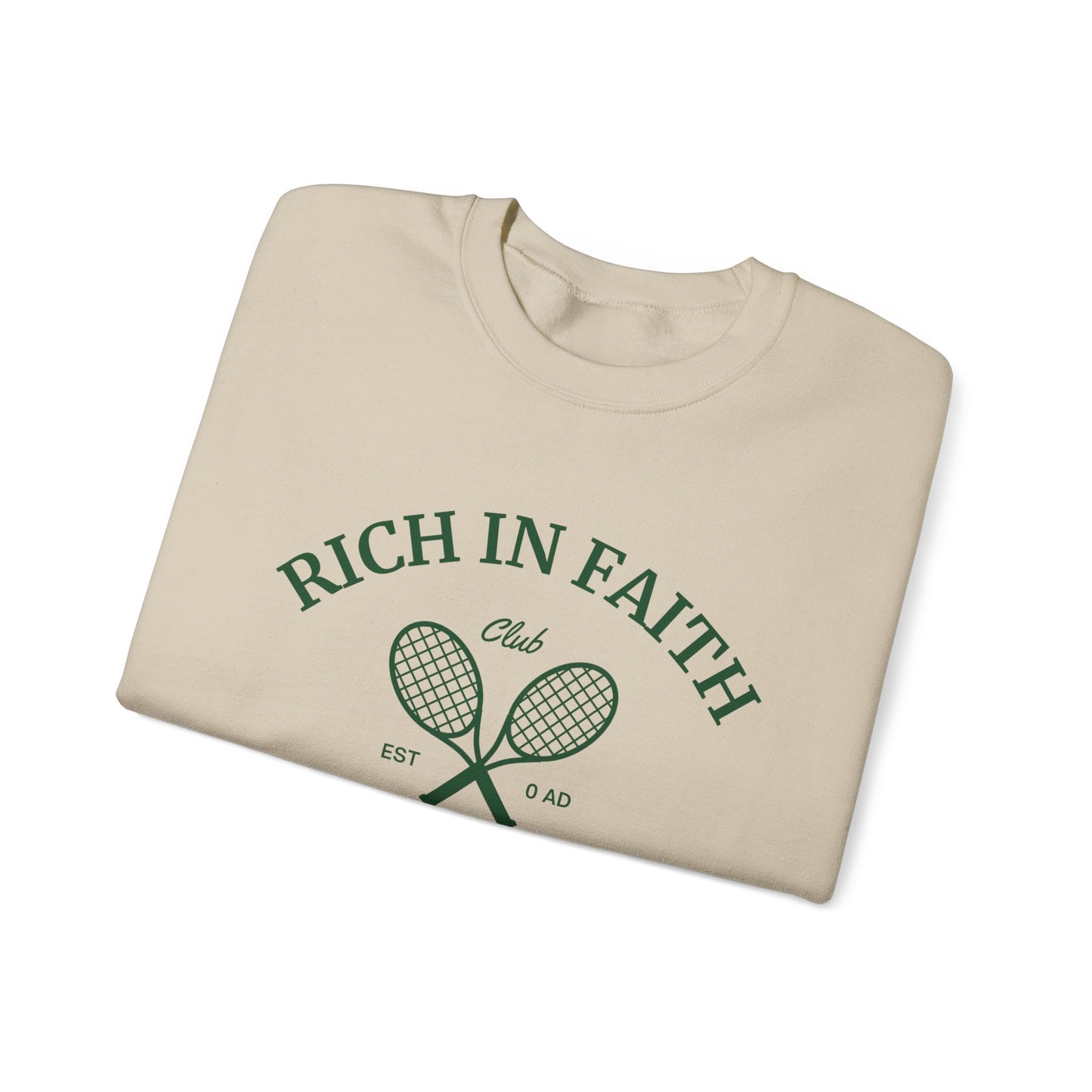 Rich in Faith Crewneck