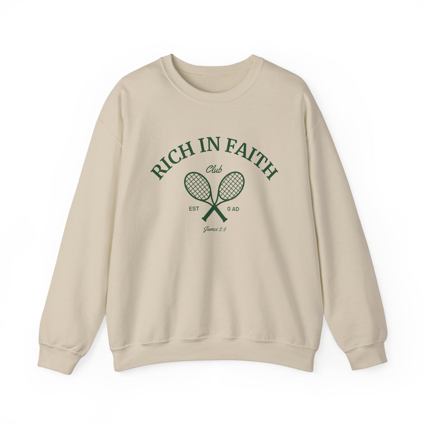 Rich in Faith Crewneck