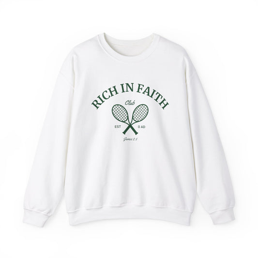 Rich in Faith Crewneck