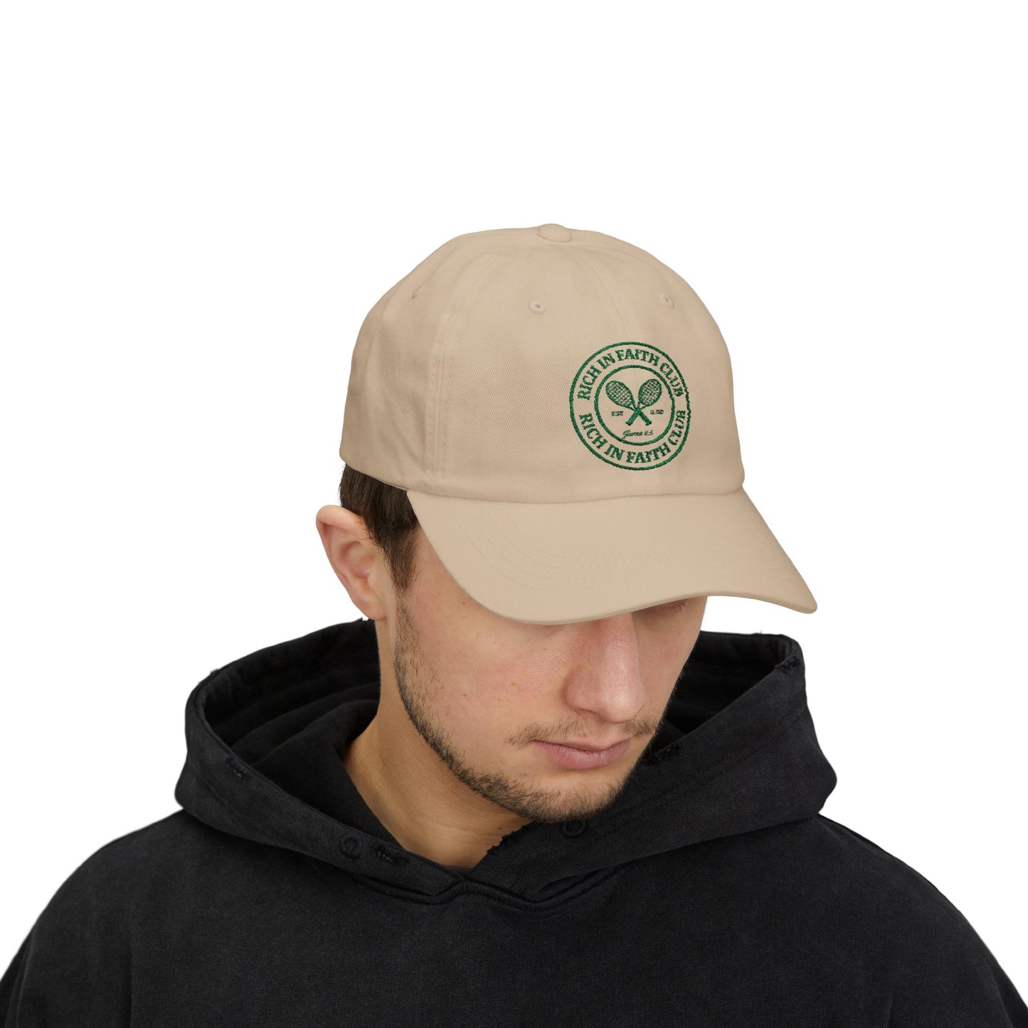 Rich in Faith Logo Dad Cap