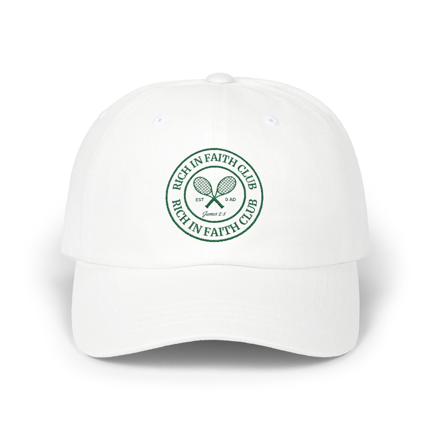 Rich in Faith Logo Dad Cap