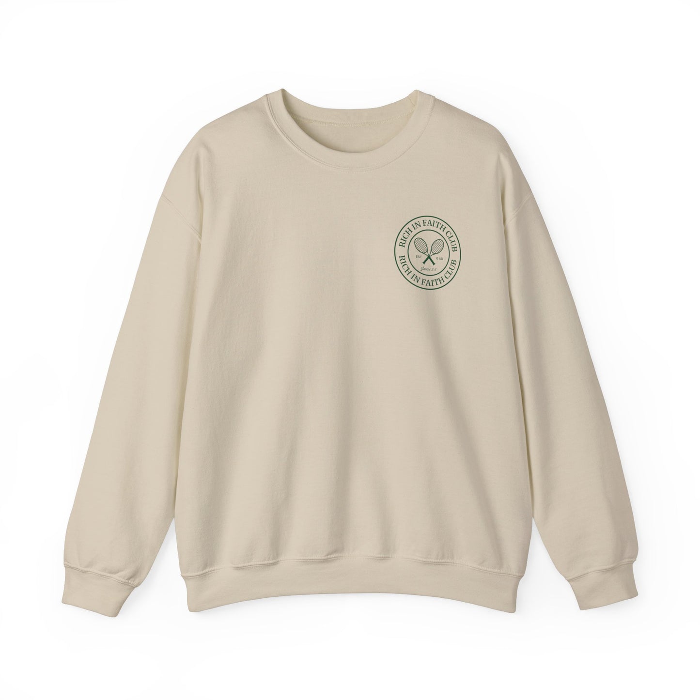 Rich in Faith Logo Crewneck